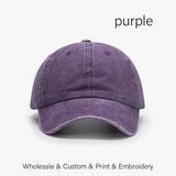 SLECKTON Custom Cap Logo Embroidery Retro Baseball Cap for Men and Women DIY Design Letter Hat Customize Graphic Print Wholesale