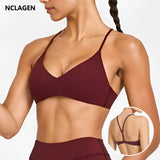 NCLAGEN Easy Lift Ultra Minimal Bralette Sport Bra High Support Women Gym Clothes Fitness Underwear Pilates Workout Yoga Top