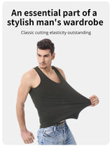 1/3/5 Piece Men's Cotton Sports Skinny Vest Teenagers Leisure Joker Sleeveless T Men's Fitness Training Simple Top