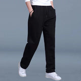 2024 Straight Spring Autumn Joggers Men Jogging Sweatpants Sportswear Knit Tracksuit Sports Pants Trousers Wide Leg Clothing ﻿