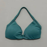 HISTELLO Strappy Bra Gym Top Women High Support Thin Strap Halter Sports Seamless Bras Scrunch Push-up Workout Yoga Tank Tops