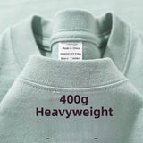 Heavyweight Pure Cotton Short Sleeve T-Shirt Tianqing Color Summer Loose Fit Unisex Basic Sle Comfortable Breathable Casual...