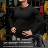 High-Performance Training Top for Men Seamless Moisture-Wicking Compression Shirt for Workouts Running