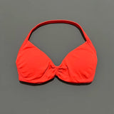 HISTELLO Strappy Bra Gym Top Women High Support Thin Strap Halter Sports Seamless Bras Scrunch Push-up Workout Yoga Tank Tops