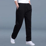 2024 Straight Spring Autumn Joggers Men Jogging Sweatpants Sportswear Knit Tracksuit Sports Pants Trousers Wide Leg Clothing ﻿
