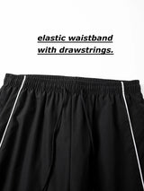 Men's Trendy Sporty Pants with Lines Gym Workout Running Trousers with Side Pockets Athletic Quick-Dry Breathable Sweatpants