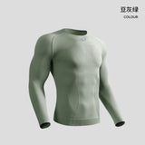 High-Performance Training Top for Men Seamless Moisture-Wicking Compression Shirt for Workouts Running