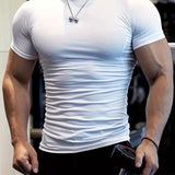 Elite Short-Sleeve Men'S Outdoor Sports Casual Home Wear.