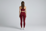Summer Women Three Waist Gym Yoga Pants High Waist Peach Buttocks Solid Color Tight Fitting Sports Leggings Yoga Exercise Pants