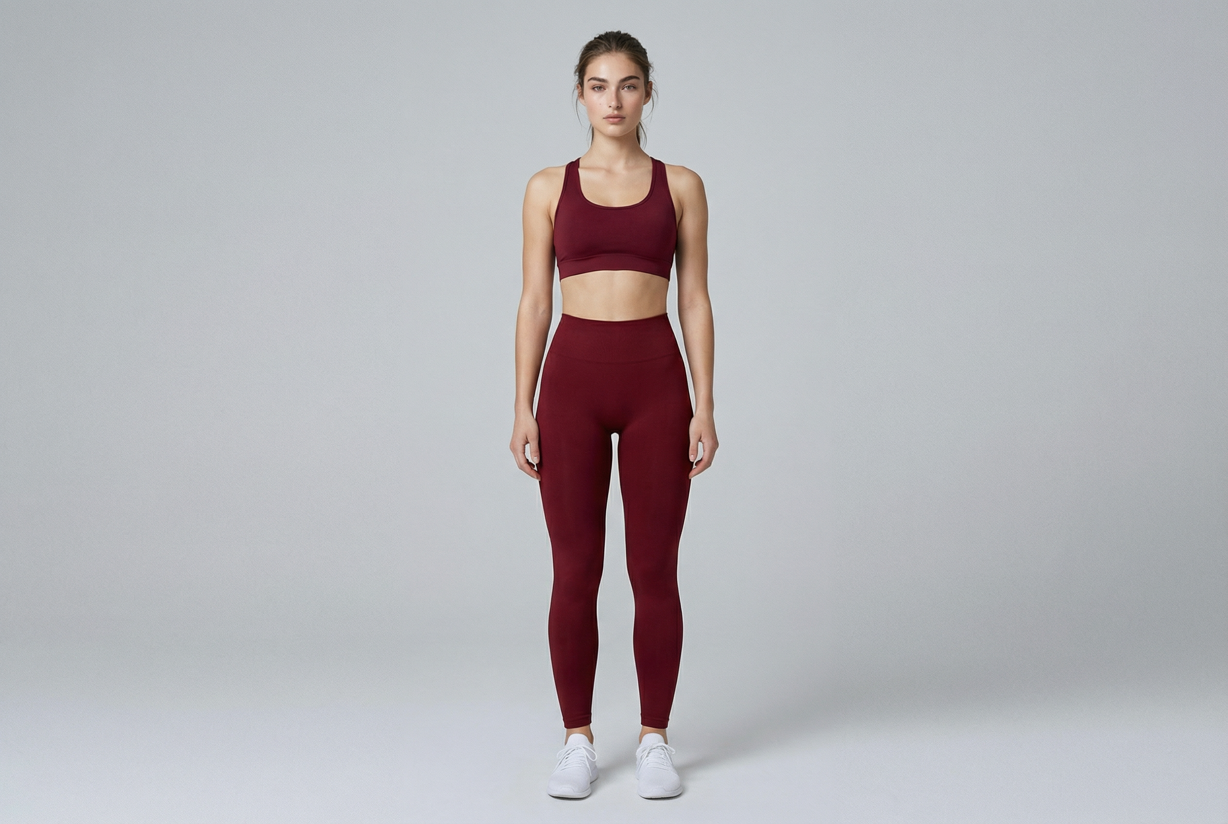 Summer Women Three Waist Gym Yoga Pants High Waist Peach Buttocks Solid Color Tight Fitting Sports Leggings Yoga Exercise Pants