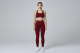Summer Women Three Waist Gym Yoga Pants High Waist Peach Buttocks Solid Color Tight Fitting Sports Leggings Yoga Exercise Pants